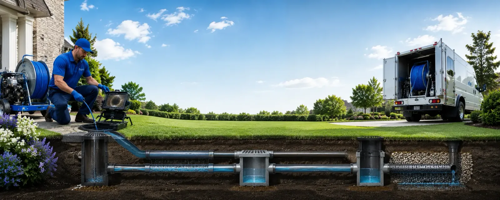 Outdoor drain cleaning information for Montrose, IA